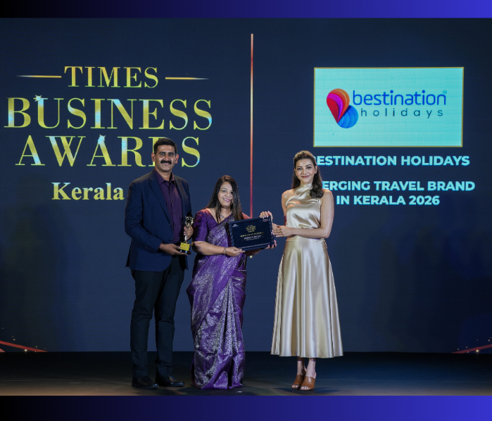 Business Award by Times for Bestination Holidays